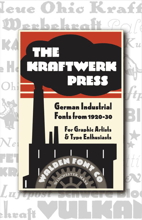 Header image for the Kraftwerk Press set of industrial fonts