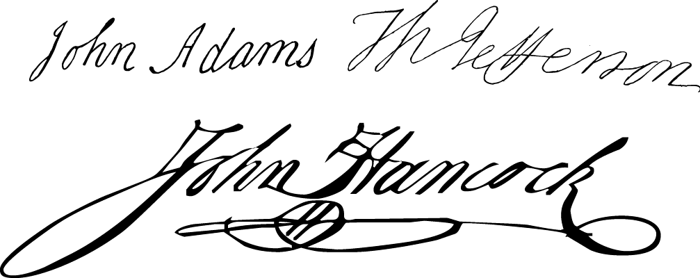 A Colonial 18th century style font called "Signers of the DoI" from the Walden Font Co. It is part of the Minuteman Printshop set of fonts.