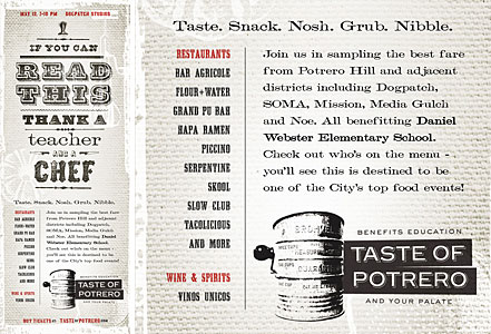 a magazine ad featuring the Clifford Eight font from the Wild West Press font set