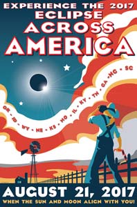 A poster for the 2017 Eclipse features the Kilroy WF font from the American Poster Fonts collection.