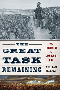 Book cover design with fonts from the Civil War Press font set