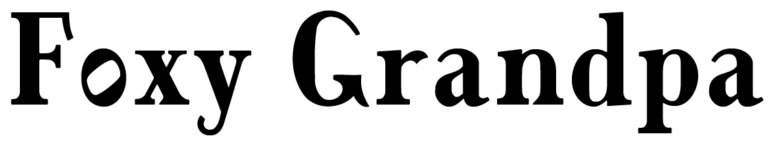 A sample of the Foxy Grandpa font