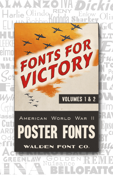 Header for American Poster Fonts Volumes One and Two