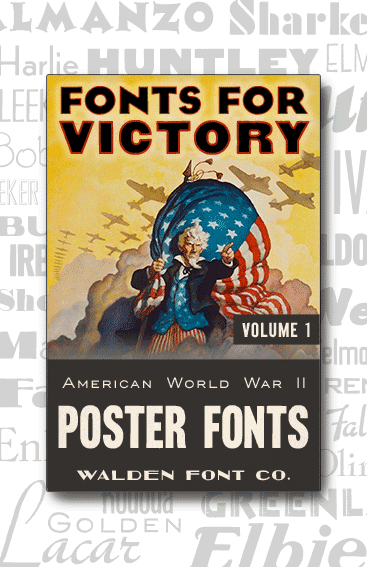 Header for American Poster Fonts of World War Two, Volume One